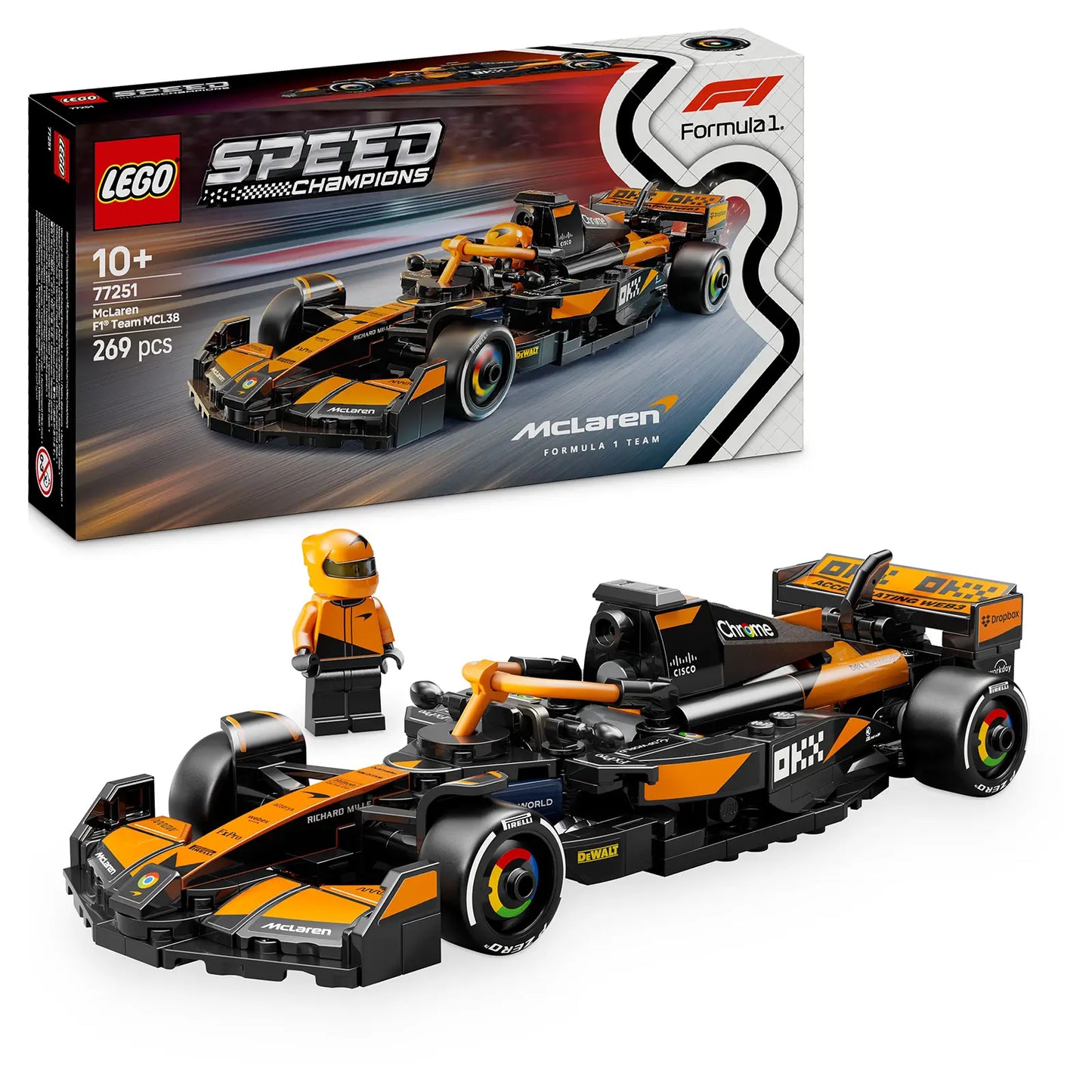 LEGO® Speed Champions 77251 McLaren F1® Team McL38 Race Car