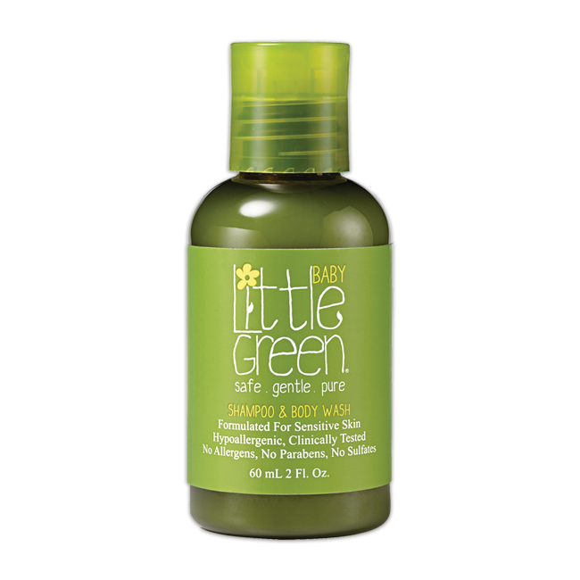 Little Green BABY Shampoo & Body Wash šampon a sprchový gel v jednom pro děti 0-3 60 ml