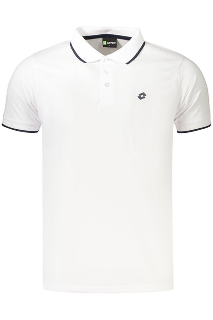 LOTTO MEN'S SHORT-SLEEVED POLO SHIRT WHITE