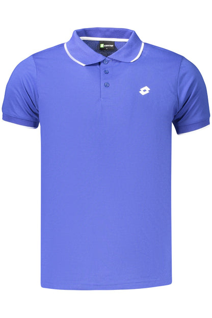 LOTTO MEN'S SHORT-SLEEVED POLO SHIRT BLUE