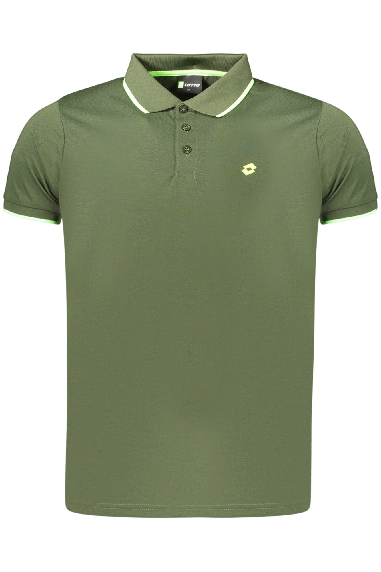 LOTTO MEN'S SHORT-SLEEVED POLO SHIRT GREEN