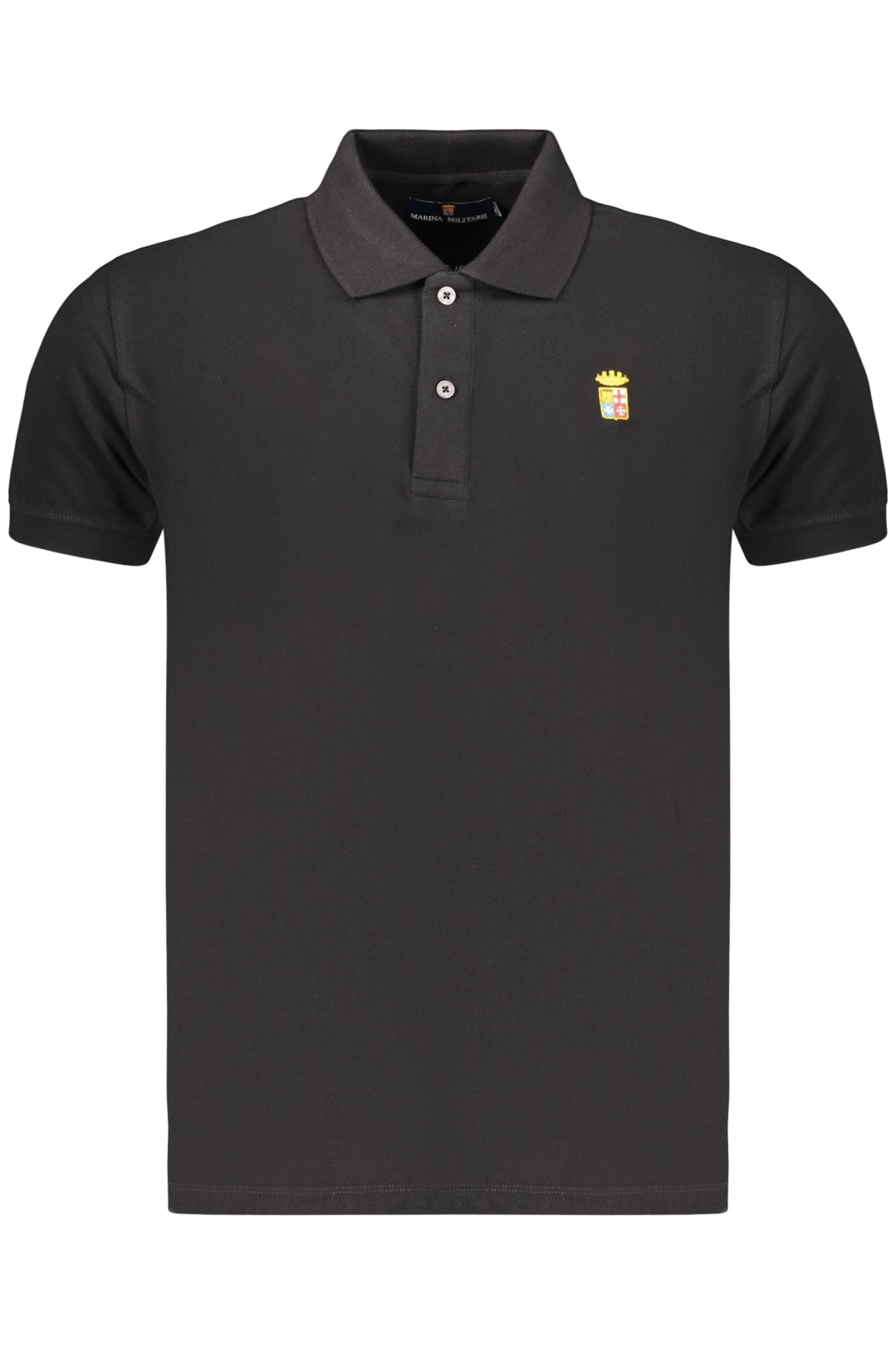 Navy Men's Black Short-Sleeved Polo Shirt