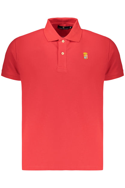 MEN'S RED NAVY SHORT-SLEEVE POLO SHIRT