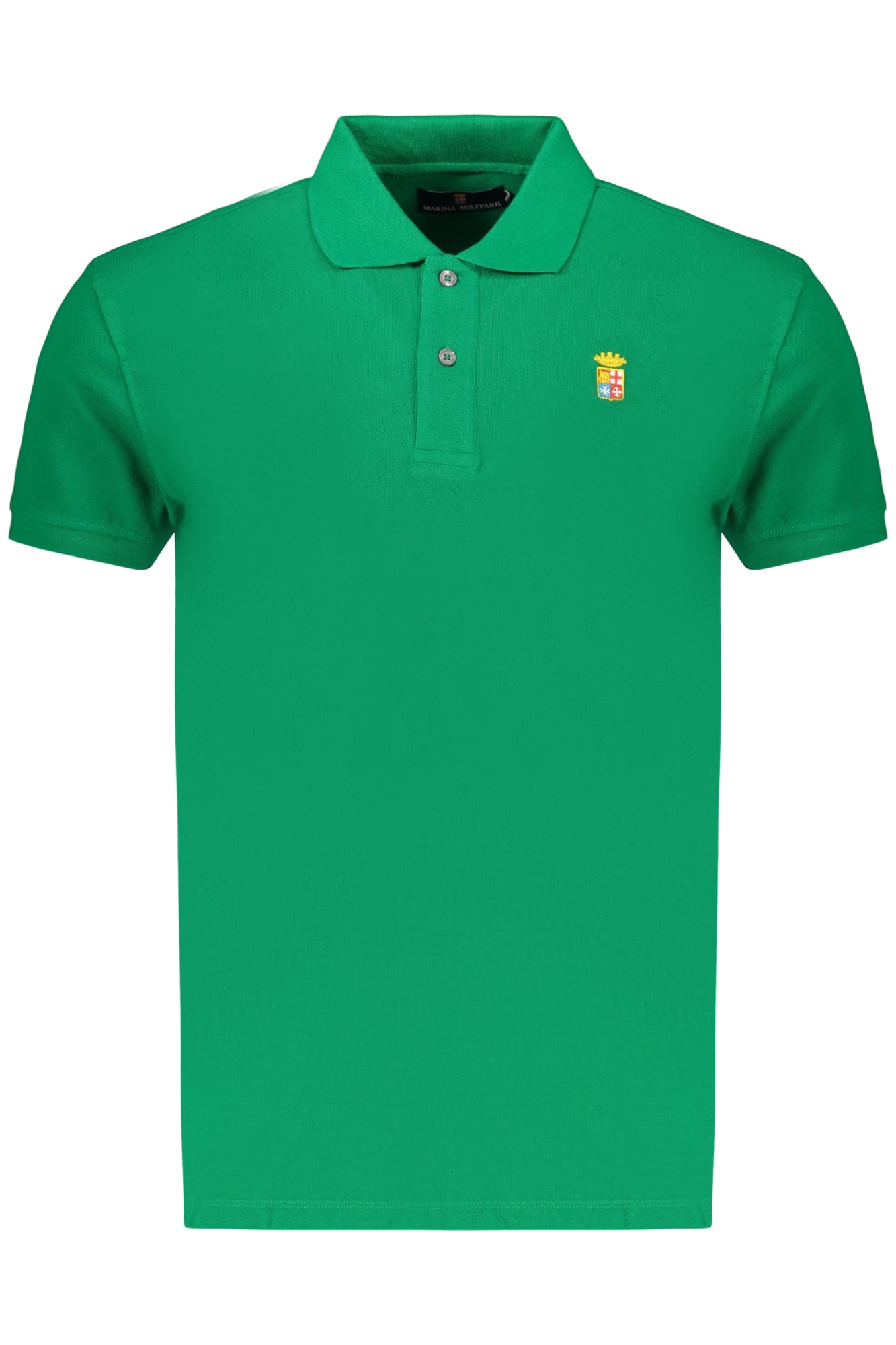 Navy Green Men's Short-Sleeved Polo Shirt