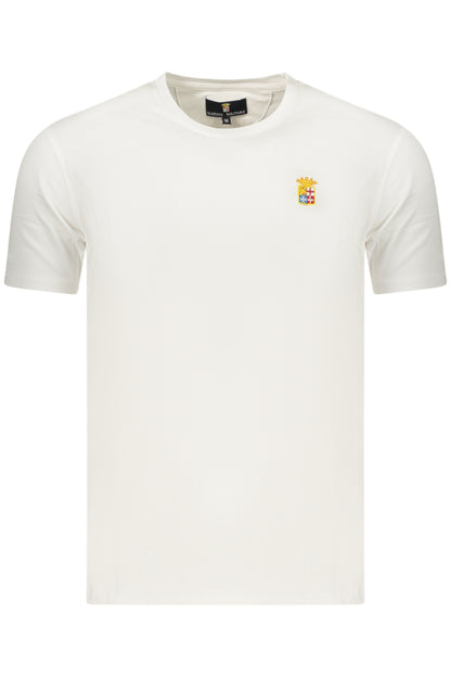 Navy Men's Short-Sleeved White T-Shirt