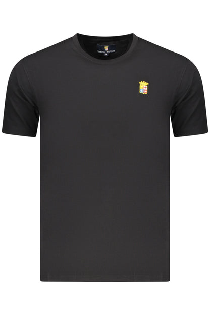 Navy Men's Black Short-Sleeved T-Shirt