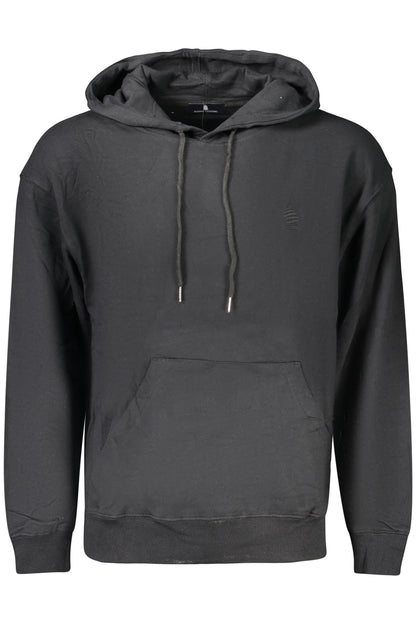 MARINA YACHTING MEN'S BLACK ZIP-UP SWEATSHIRT