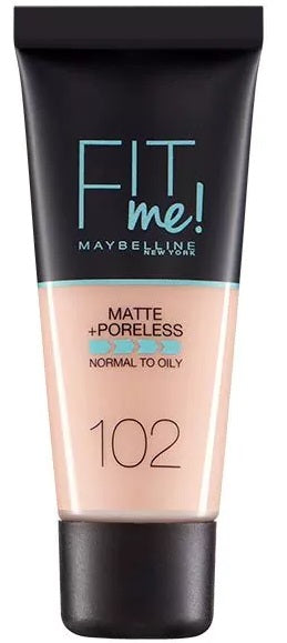 Maybelline Fit Me! matte makeup for normal and oily skin 30 ml 102 Fair Ivory