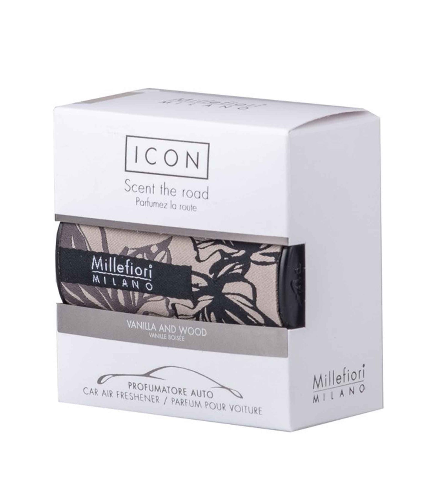 Millefiori Icon Textil Vanilla and Wood Car Air Freshener