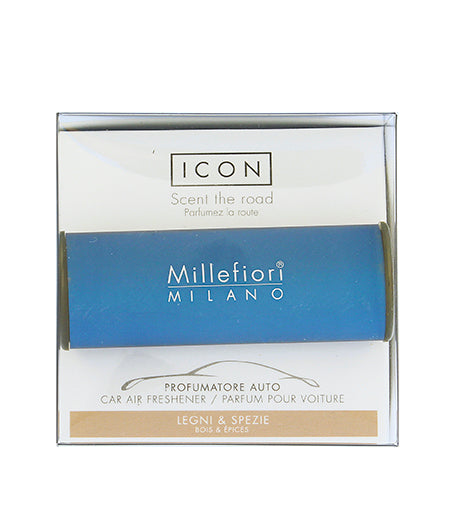 Millefiori Milano Icon Classic Legni & Spezie car fragrance modrá