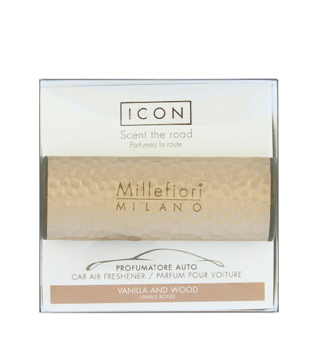 Millefiori Milano Icon Metal Vanilla & Wood car fragrance