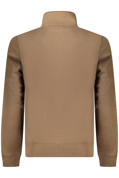SWEAT-SHIRT MARRON À FERMETURE ÉCLAIR POUR HOMME NAPAPIJRI