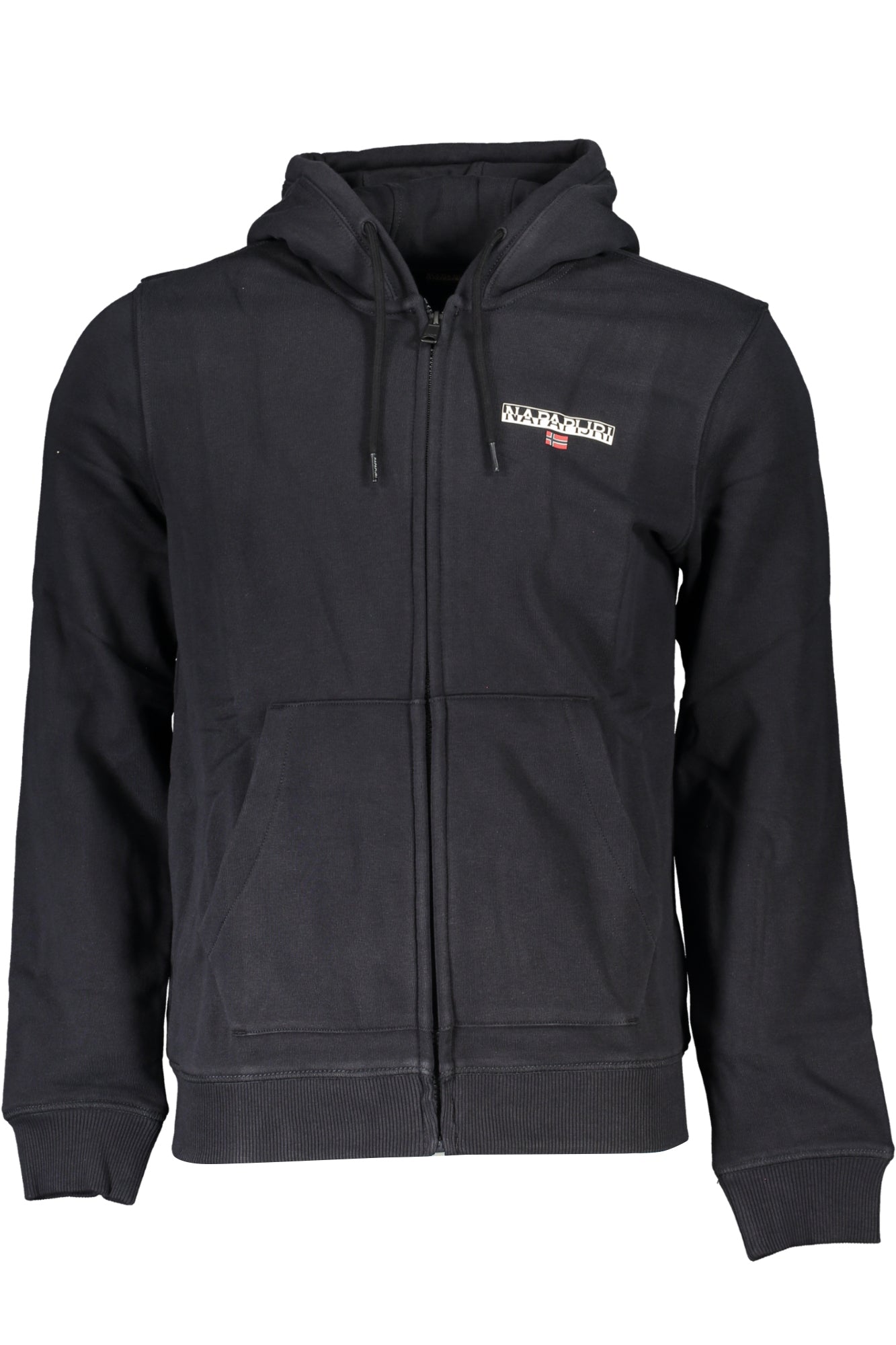 NAPAPIJRI MEN'S BLACK ZIP SWEATSHIRT