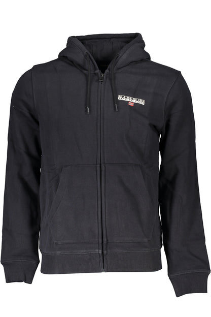 NAPAPIJRI MEN'S BLACK ZIP SWEATSHIRT
