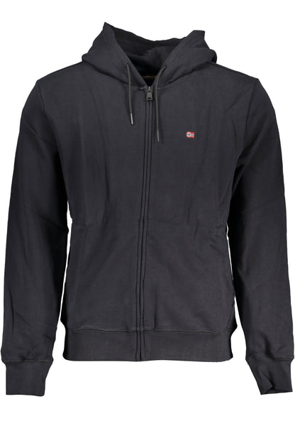 NAPAPIJRI MEN'S BLACK ZIP SWEATSHIRT