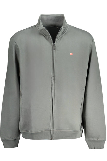 NAPAPIJRI MEN'S ZIP-UP SWEATSHIRT GREEN