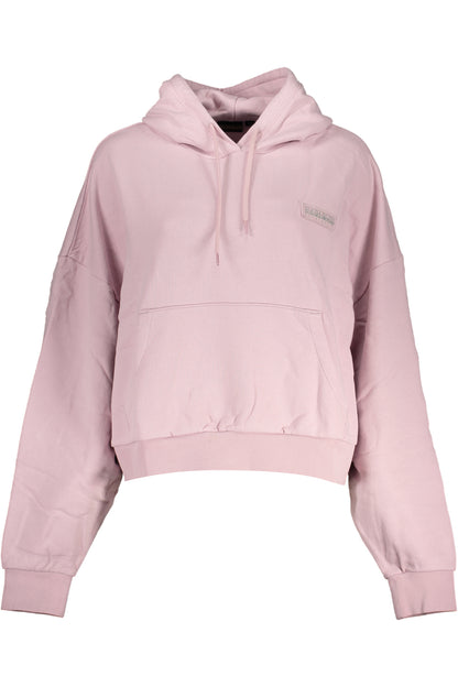 NAPAPIJRI WOMEN'S PINK SWEATSHIRT WITHOUT ZIP