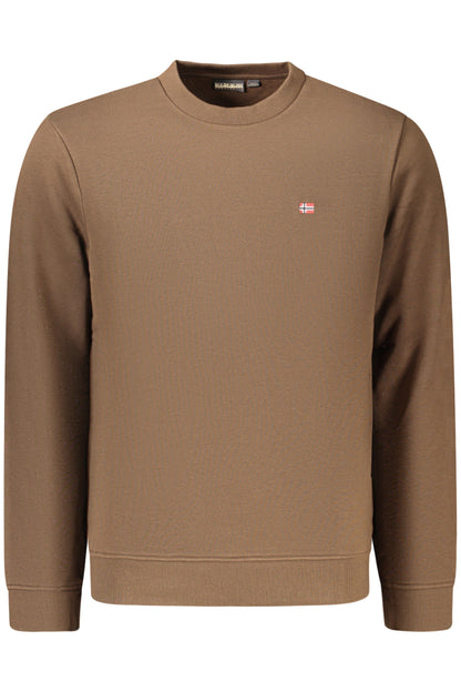 SWEAT-SHIRT MARRON À FERMETURE ÉCLAIR POUR HOMME NAPAPIJRI