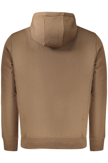 SWEAT-SHIRT MARRON À FERMETURE ÉCLAIR POUR HOMME NAPAPIJRI
