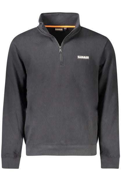 NAPAPIJRI MEN'S BLACK ZIP-UP SWEATSHIRT