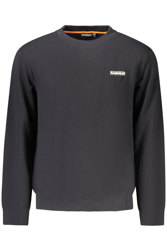 NAPAPIJRI MEN'S BLACK ZIP-UP SWEATSHIRT