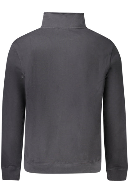 NAPAPIJRI MEN'S BLACK ZIP-UP SWEATSHIRT