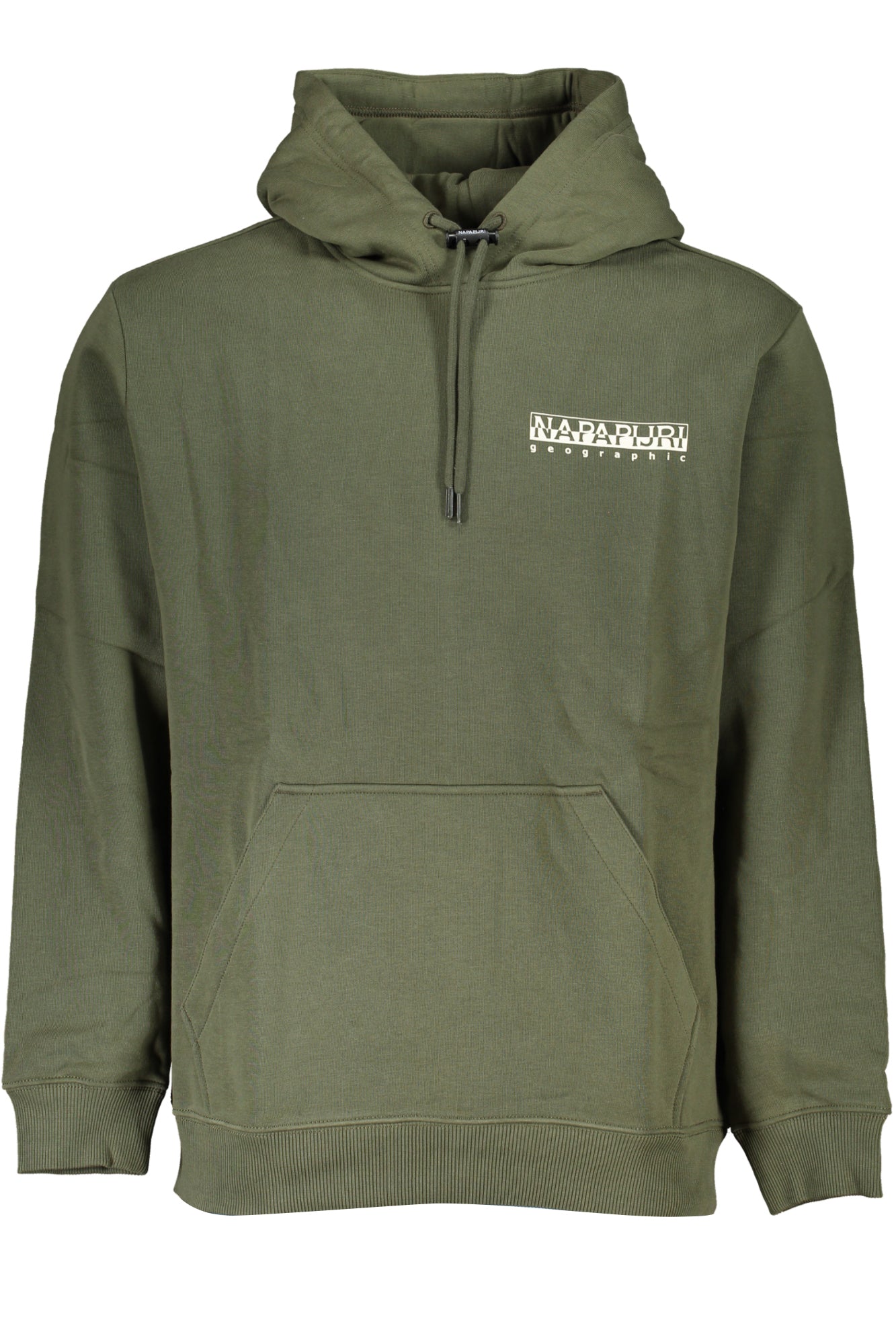 NAPAPIJRI GREEN MEN'S ZIPLESS SWEATSHIRT