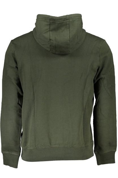NAPAPIJRI GREEN MEN'S ZIPLESS SWEATSHIRT