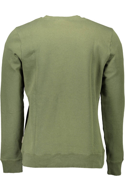 NAPAPIJRI GREEN MEN'S ZIPLESS SWEATSHIRT