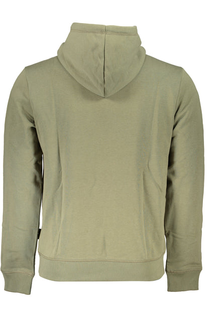 NAPAPIJRI GREEN MEN'S ZIPLESS SWEATSHIRT