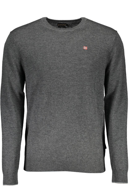 NAPAPIJRI MEN'S GRAY SWEATER