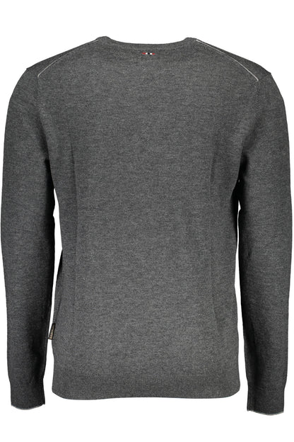 NAPAPIJRI MEN'S GRAY SWEATER
