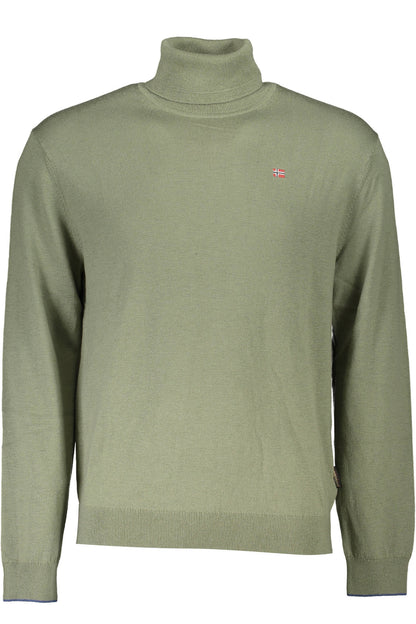 NAPAPIJRI MAN GREEN SWEATER