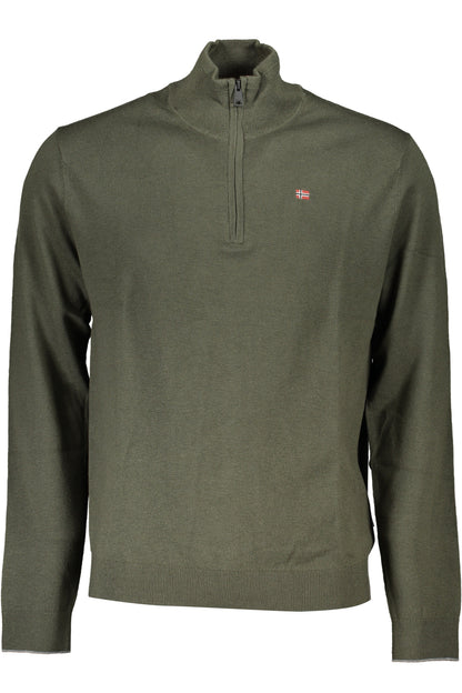NAPAPIJRI GREEN MEN'S SWEATER