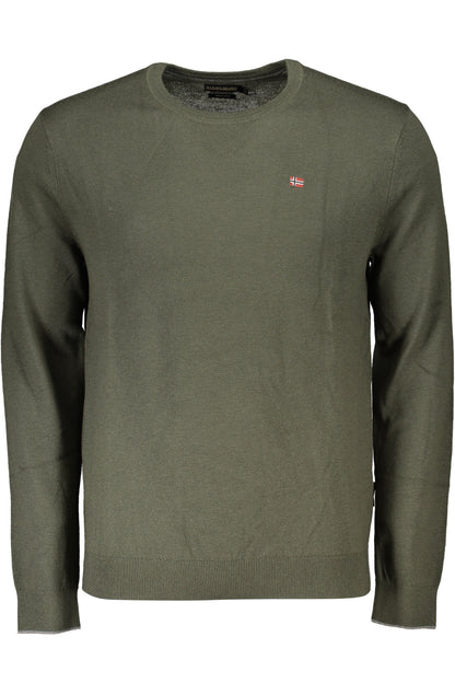 NAPAPIJRI GREEN MEN'S SWEATER
