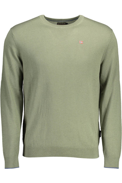 NAPAPIJRI MEN'S GREEN SWEATER