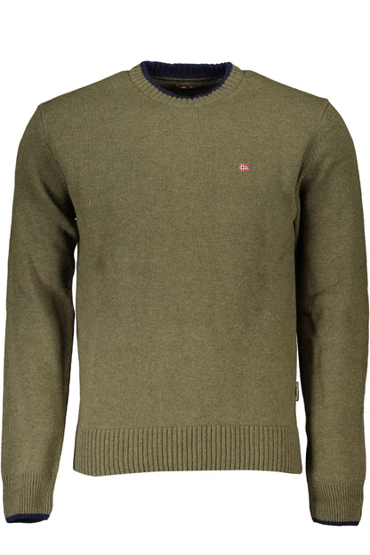 NAPAPIJRI GREEN MEN'S SWEATER