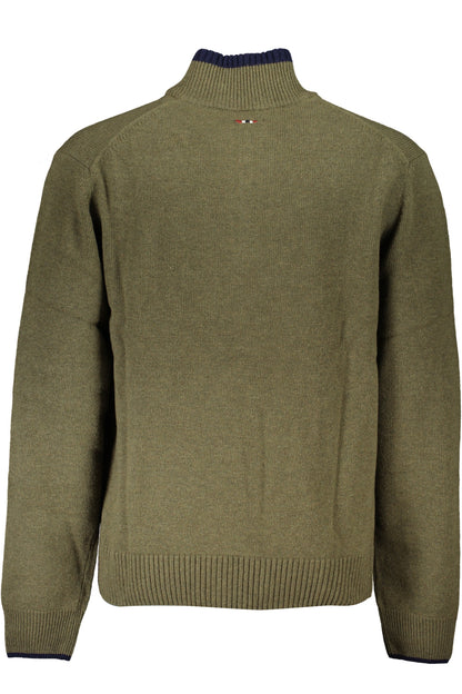 NAPAPIJRI GREEN MEN'S SWEATER