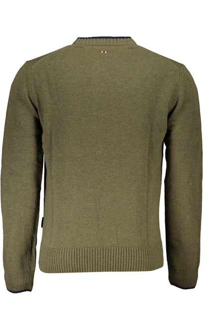 NAPAPIJRI GREEN MEN'S SWEATER