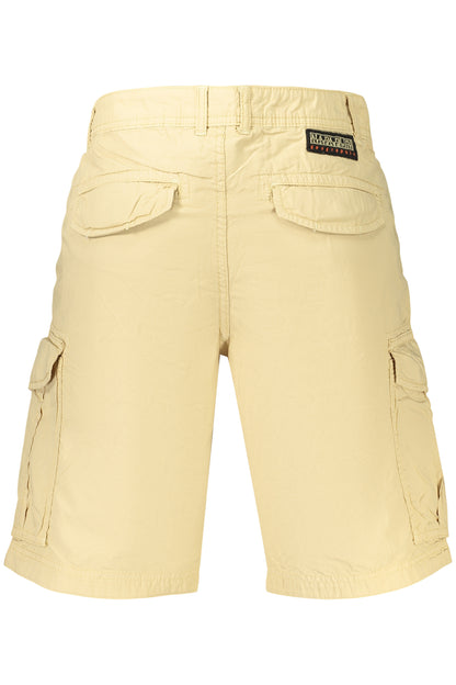 NAPAPIJRI MEN'S BEIGE BERMUDA SHORTS