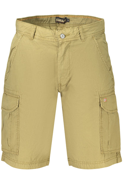 NAPAPIJRI MEN'S GREEN BERMUDA SHORTS