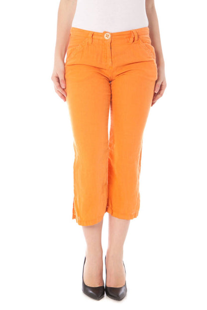 NAPAPIJRI WOMEN'S ORANGE PINOCCHIETTO PANTS