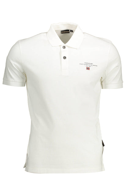 NAPAPIJRI POLO SHORT SLEEVES MEN WHITE