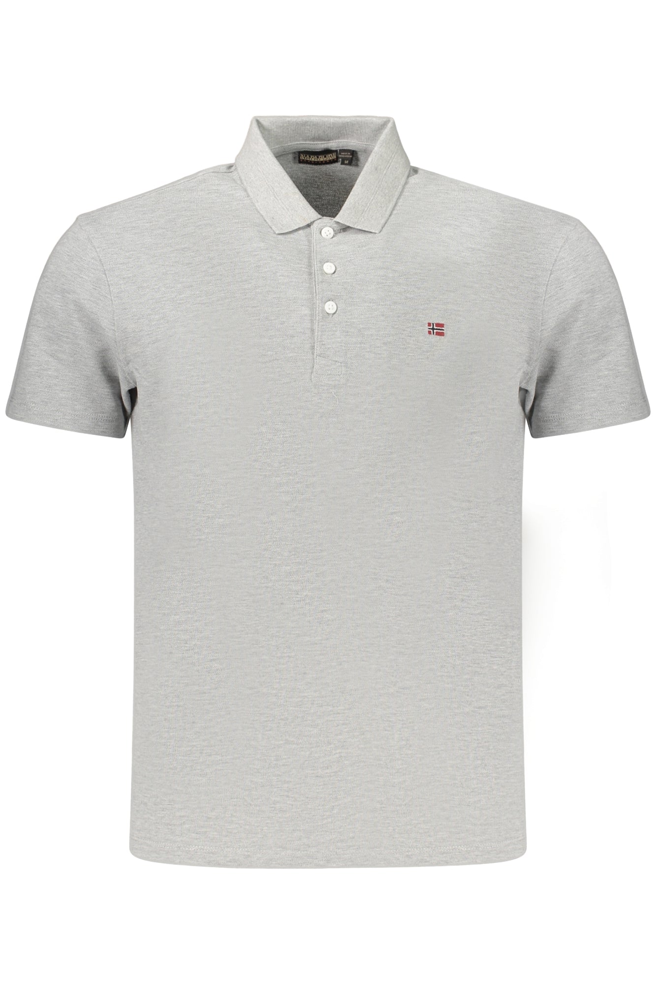 NAPAPIJRI MEN'S SHORT-SLEEVE POLO SHIRT, GREY