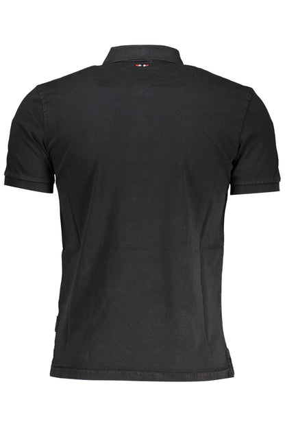 NAPAPIJRI POLO SHORT SLEEVE MEN BLACK