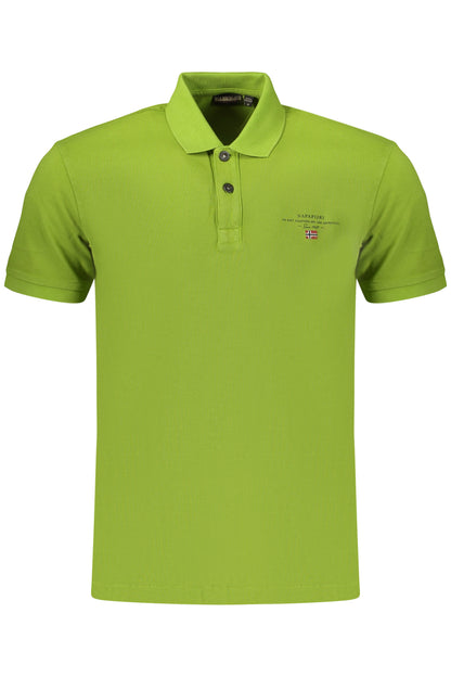 NAPAPIJRI MEN'S SHORT-SLEEVE POLO SHIRT, GREEN
