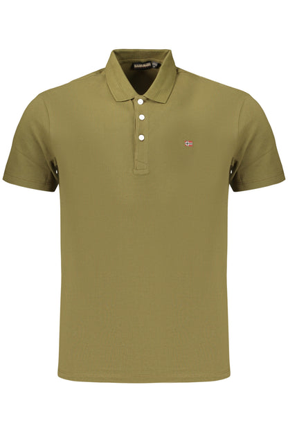 NAPAPIJRI MEN'S SHORT-SLEEVE POLO SHIRT, GREEN