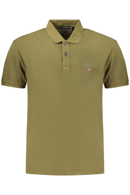NAPAPIJRI MEN'S SHORT-SLEEVE POLO SHIRT, GREEN