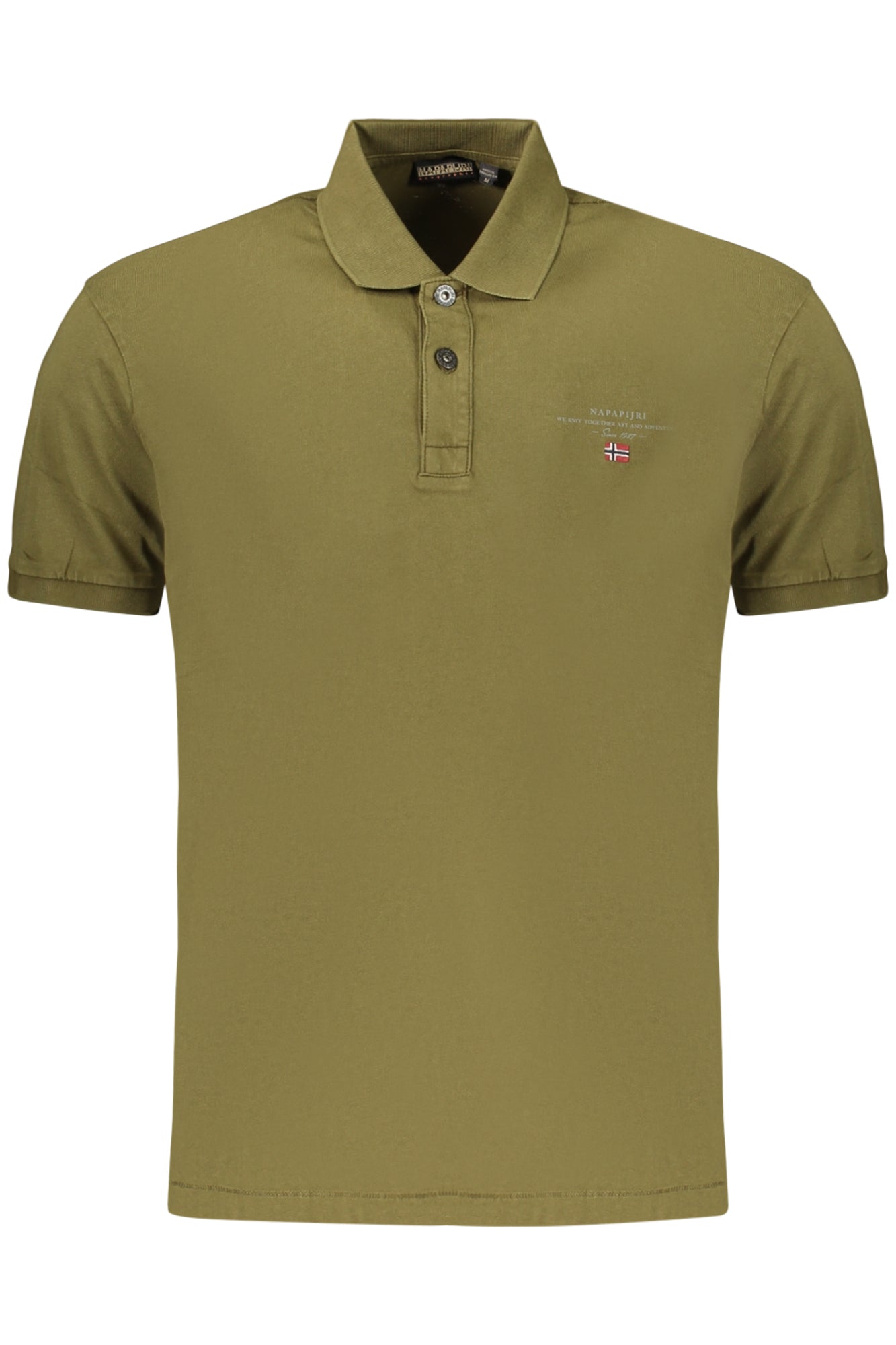 NAPAPIJRI MEN'S SHORT-SLEEVE POLO SHIRT, GREEN