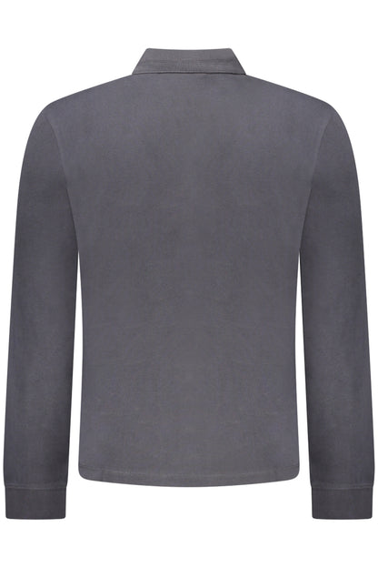 NAPAPIJRI MEN'S LONG-SLEEVED POLO SHIRT BLACK